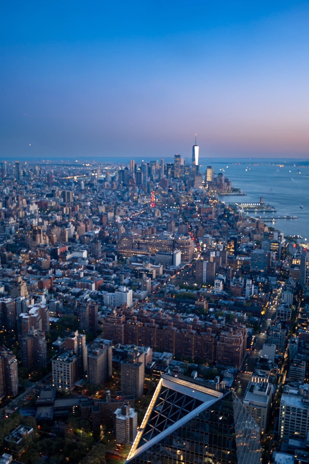 New York stretching into the sunset