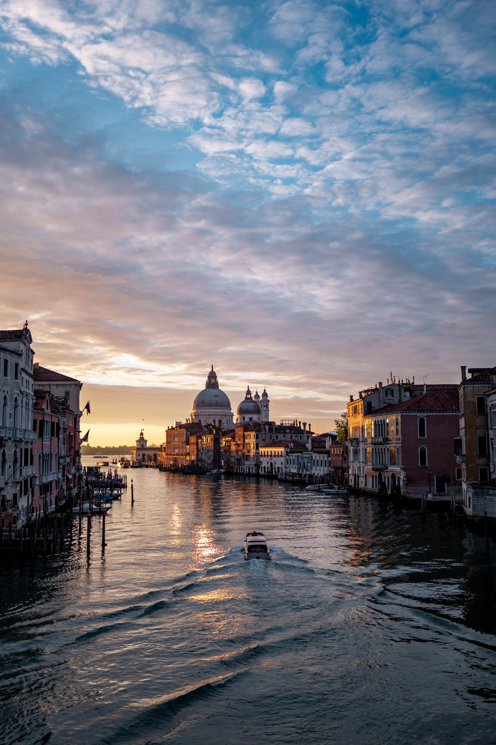 Venice beneath an evening sky