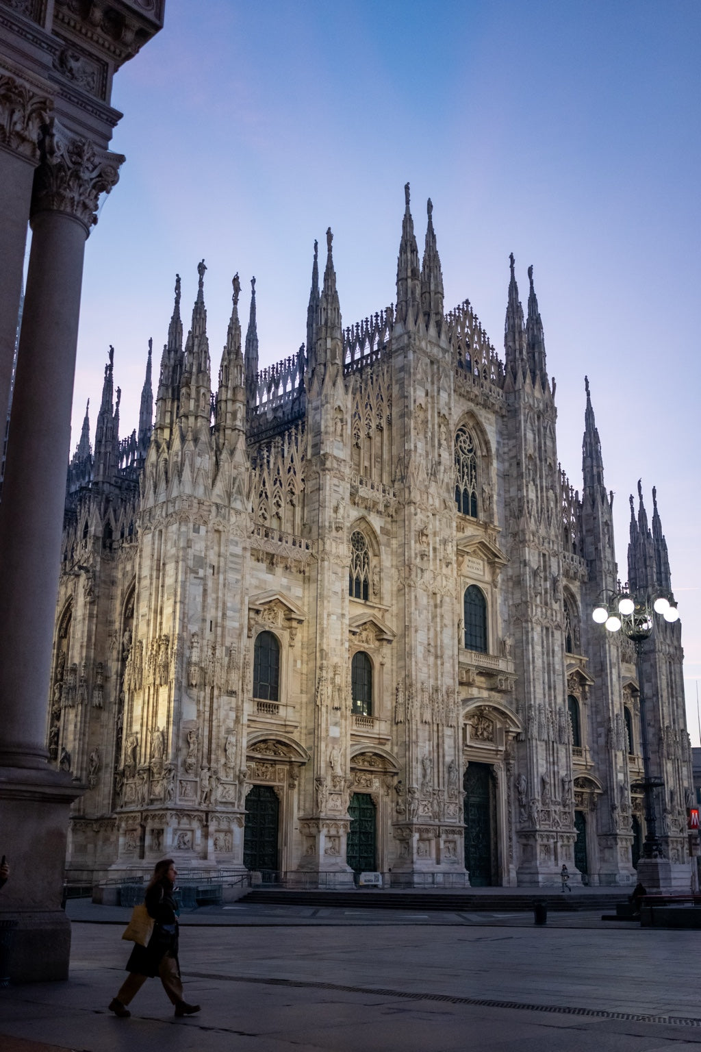 Milan Cathedral beneath a winter sky