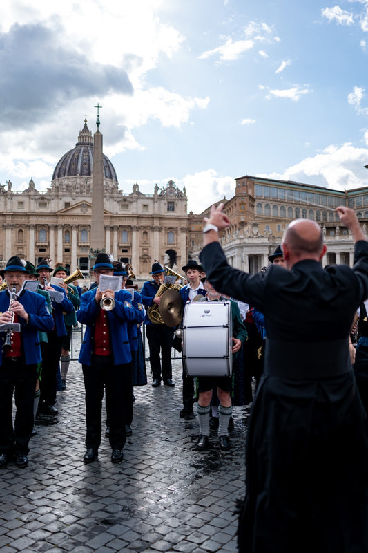 Band performing in St Peter's Square in Rome